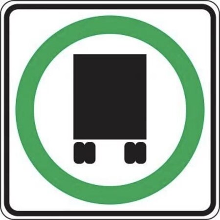 Accuform TRUCK RESTRICTI ON SIGN NATIONAL FRR735RA FRR735RA